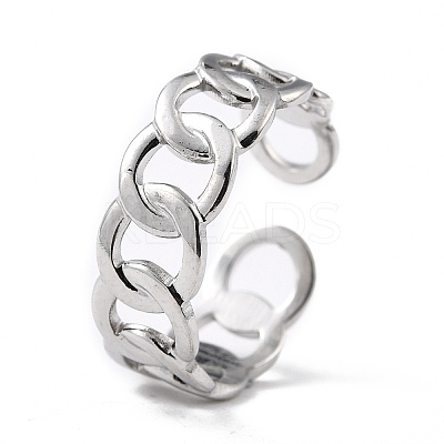 Tarnish Resistant 304 Stainless Steel Finger Rings LS-RJEW-L102-21P-1