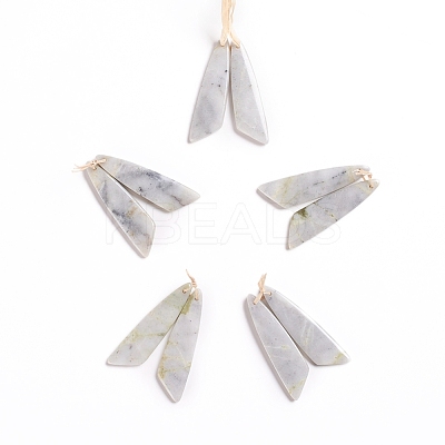 Natural Xiuyan Jade Pendants G-G827-04S-1