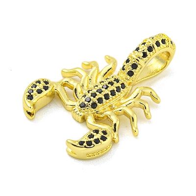 Brass Micro Pave Cubic Zirconia Pendants KK-R159-11G-02-1