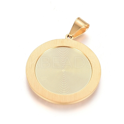 Ion Plating(IP) 304 Stainless Steel Pendants STAS-E485-01G-1