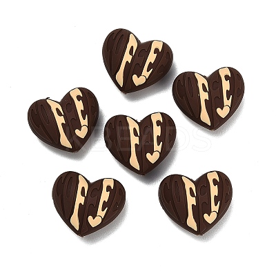 Cooffee Theme Silicone Beads SL-CBA6E44-01C-1