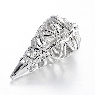 Hollow Brass Cone Cage Pendants LS-KK-E671-27P-1
