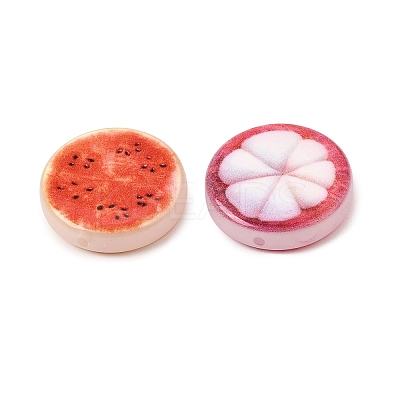 Printed Opaque Acrylic Beads AC-CBAA127-01-1