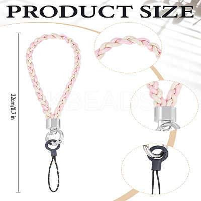 Alloy Polyester Cotton Mobile Straps HJEW-LP0001-95B-1