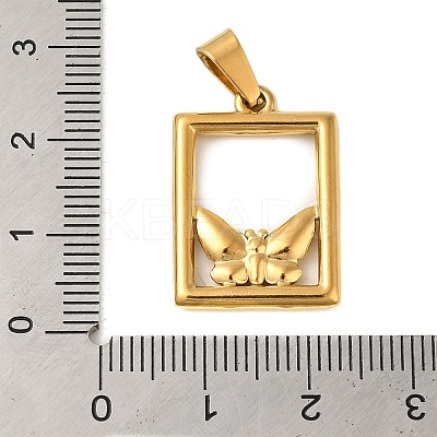 Ion Plating(IP) 304 Stainless Steel Pendants STAS-C103-17B-G-1