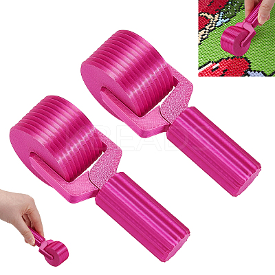 Plastic Roller Brush AJEW-WH0886-56B-1