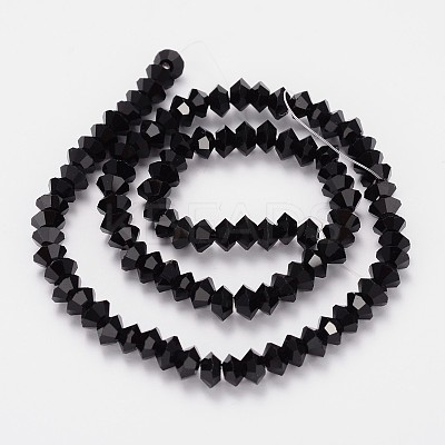 Faceted Bicone Glass Bead Strands GLAA-J082-A06-1