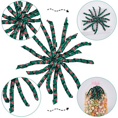 8Pcs Cloth Curly Ribbon Bows AJEW-SP0001-48H-1