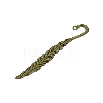 Tibetan Style Alloy Bookmark Findings TIBEP-Q075-08AB-LF-1