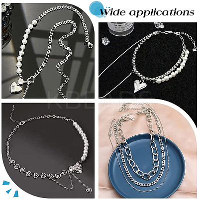36Pcs 3 Styles 304 Stainless Steel Lobster Claw Clasps STAS-UN0050-08-1