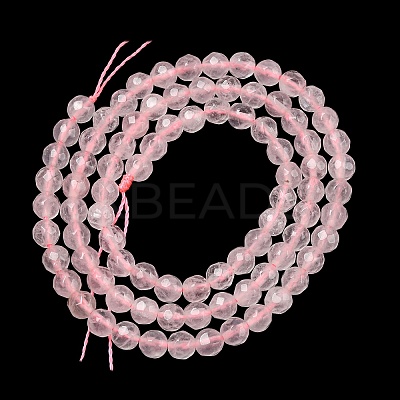 Natural Rose Quartz Gemstone Beads GSF4mmC034-1