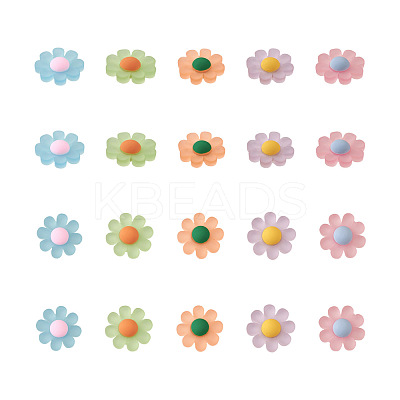 Resin Frosted Cabochons RESI-TA0001-26-1