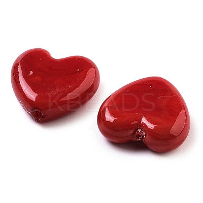Heart Handmade Lampwork Beads LAMP-U003-01I-1