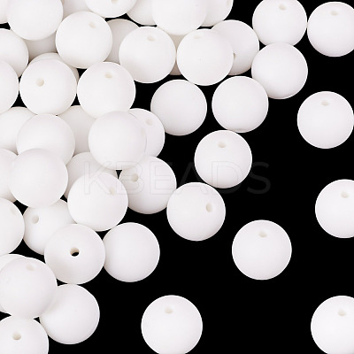 50Pcs Food Grade Eco-Friendly Silicone Beads SIL-TA0002-89A-1