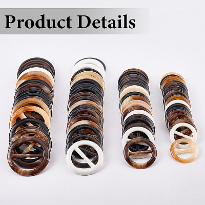 20Pcs Resin Tri-Glide Adjuster Buckles FIND-GF0008-12E-1