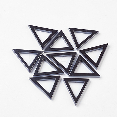 Valentines Day Gift Ideas for Boyfriend Non-Magnetic Synthetic Hematite Triangle Pendants IMP001-1