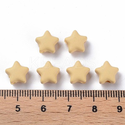 Spray Painted Acrylic Beads X-MACR-S373-45-O07-1