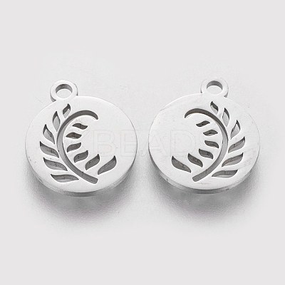 Non-Tarnish 304 Stainless Steel Charms STAS-Q201-T190-1