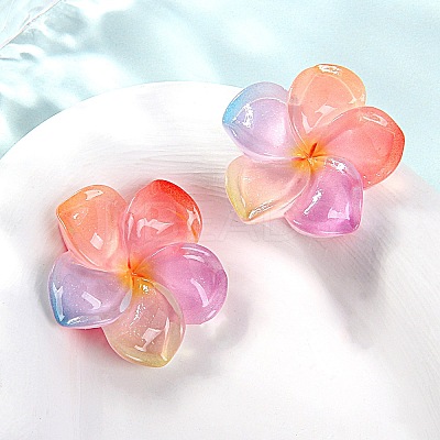 Transparent Resin Cabochons RESI-WH20001-32E-1