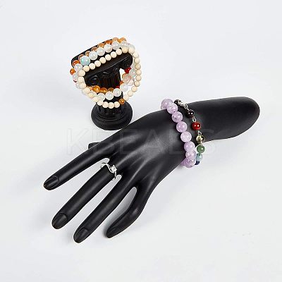 Resin Jewelry Bracelet Display Stands BDIS-WH0005-02-1