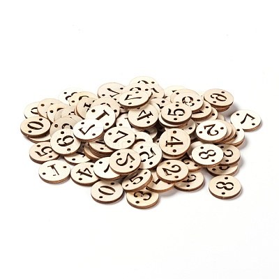 100pcs 10 Styles Unfinished Natural Poplar Wood Links Connectors WOOD-LS0001-04-1