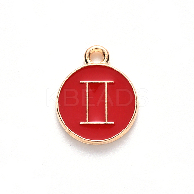 Alloy Enamel Pendants ENAM-SZ0001-28B-I-1