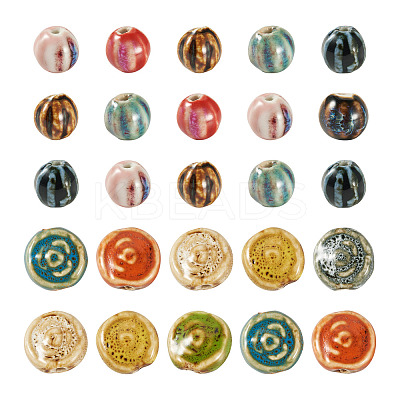 30Pcs Handmade Porcelain Beads PORC-TA0001-79-1