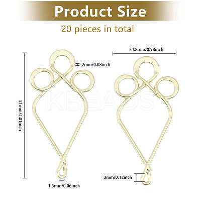20Pcs Alloy Pendants FIND-CA0009-53B-1