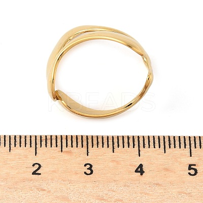 304 Stainless Steel Open Cuff Rings for Women LS-RJEW-U060-01K-G-1