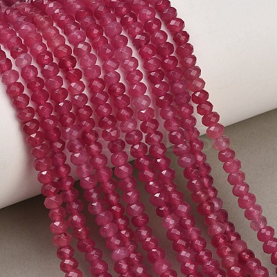 Dyed Natural White Jade Beads Strands GG-CBAF9EE-A18-3x4mm-1