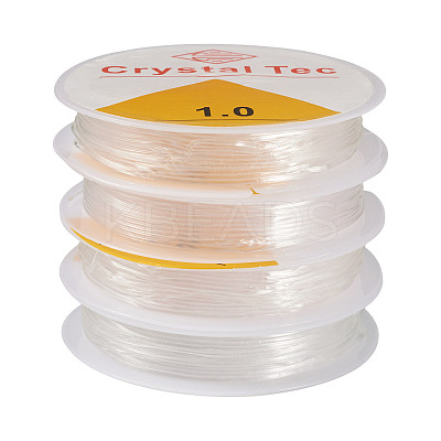 4 Rolls Round Crystal Elastic Stretch Thread EW-TA0001-09D-1
