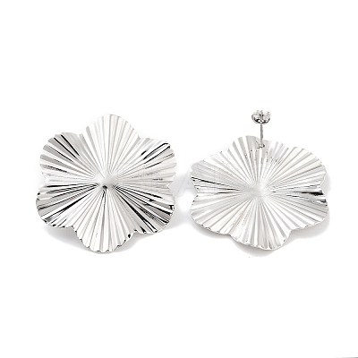Non-Tarnish 304 Stainless Steel Stud Earrings for Women EJEW-K283-01P-1