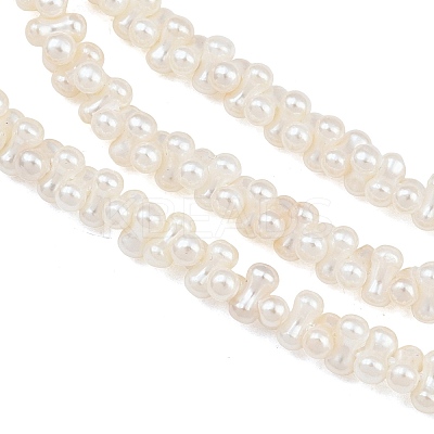 Electroplated Shell Pearl Beads Strands SH-CBA94AD-01-1