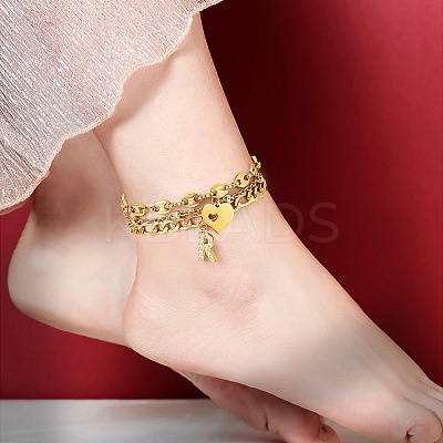 Anklets Sets AJEW-AN00383-21-1
