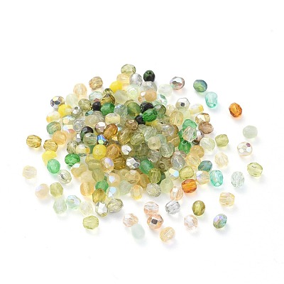 Fire-polished Czech Glass Beads LAMP-D180-16B-03-1