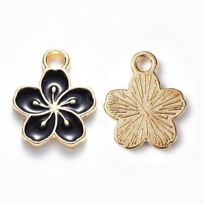 Alloy Enamel Charms X-ENAM-S121-121A-1
