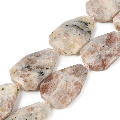 Natural Sunstone Beads Strands G-P548-B13-01-1