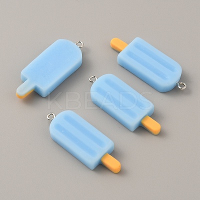 Opaque Resin Pendants RESI-CJC0020-09B-1