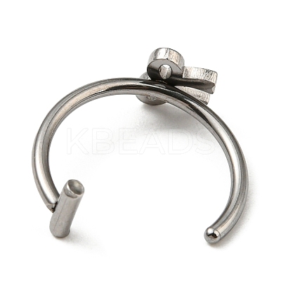 Non-Tarnish 304 Stainless Steel Eyebrow Ring AJEW-H140-03P-1