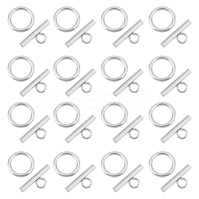 50 Sets 304 Stainless Steel Toggle Clasps STAS-UN0037-39-1