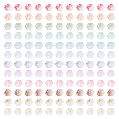 1200Pcs 12 Colors Frosted Glass Beads FGLA-TA0001-04-1