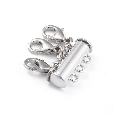 Alloy Magnetic Slide Lock Clasps LS-X-PALLOY-YW0001-17P-1