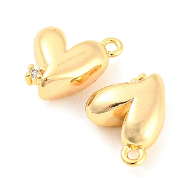 Rack Plating Brass Cubic Zirconia Pendants KK-M261-21G-1