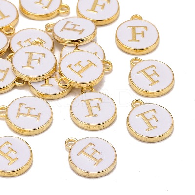 Golden Plated Alloy Charms LS-X-ENAM-S118-01F-1