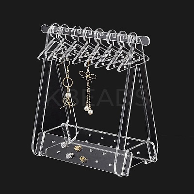 Coat Hanger Removable Acrylic Earring Displays EDIS-PH0001-48-1