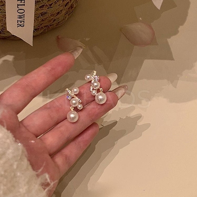 Alloy Rhinestone Stud Earrings WG46953-45-1