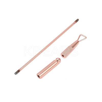 201 Stainless Steel Beadable Double Head Cuticle Pusher Nail Tools STAS-R161-01RG-1