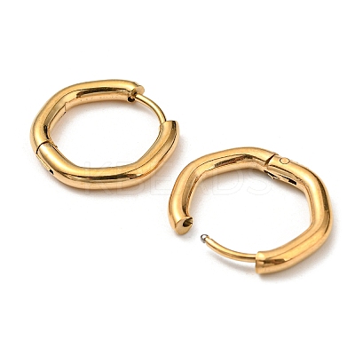 Ion Plating(IP) Stainless Steel Huggie Hoop Earrings EJEW-E602-06G-1