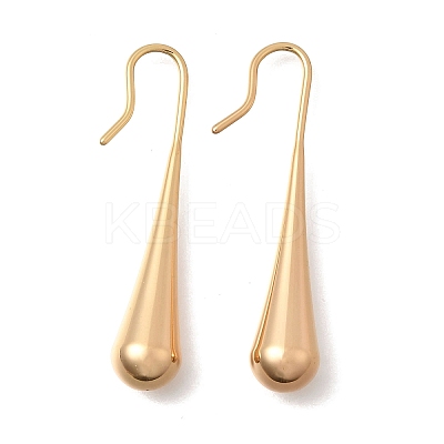 Brass Teardrop Dangle Earrings for Women EJEW-A154-01A-G-1