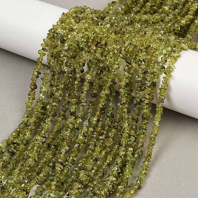 Natural Peridot Beads Strands X-G-P332-48-02-1